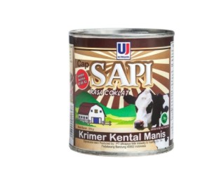 ウルトラジャヤ  サピ  コンデンスミルク チョコレート 375G