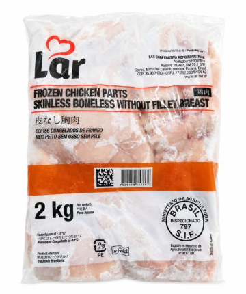 ラル 冷凍骨皮なしチキンブレスト 2KG