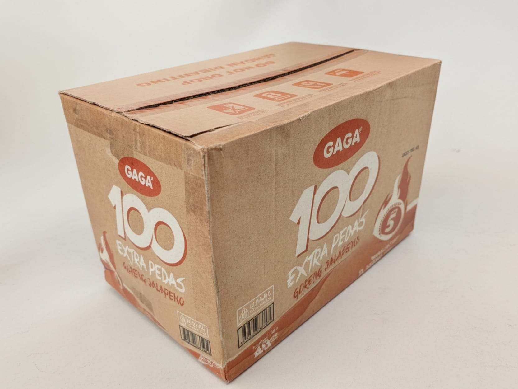 GAGA 100 EXTRA PEDAS GORENG JALAPENO 85G 40PCS