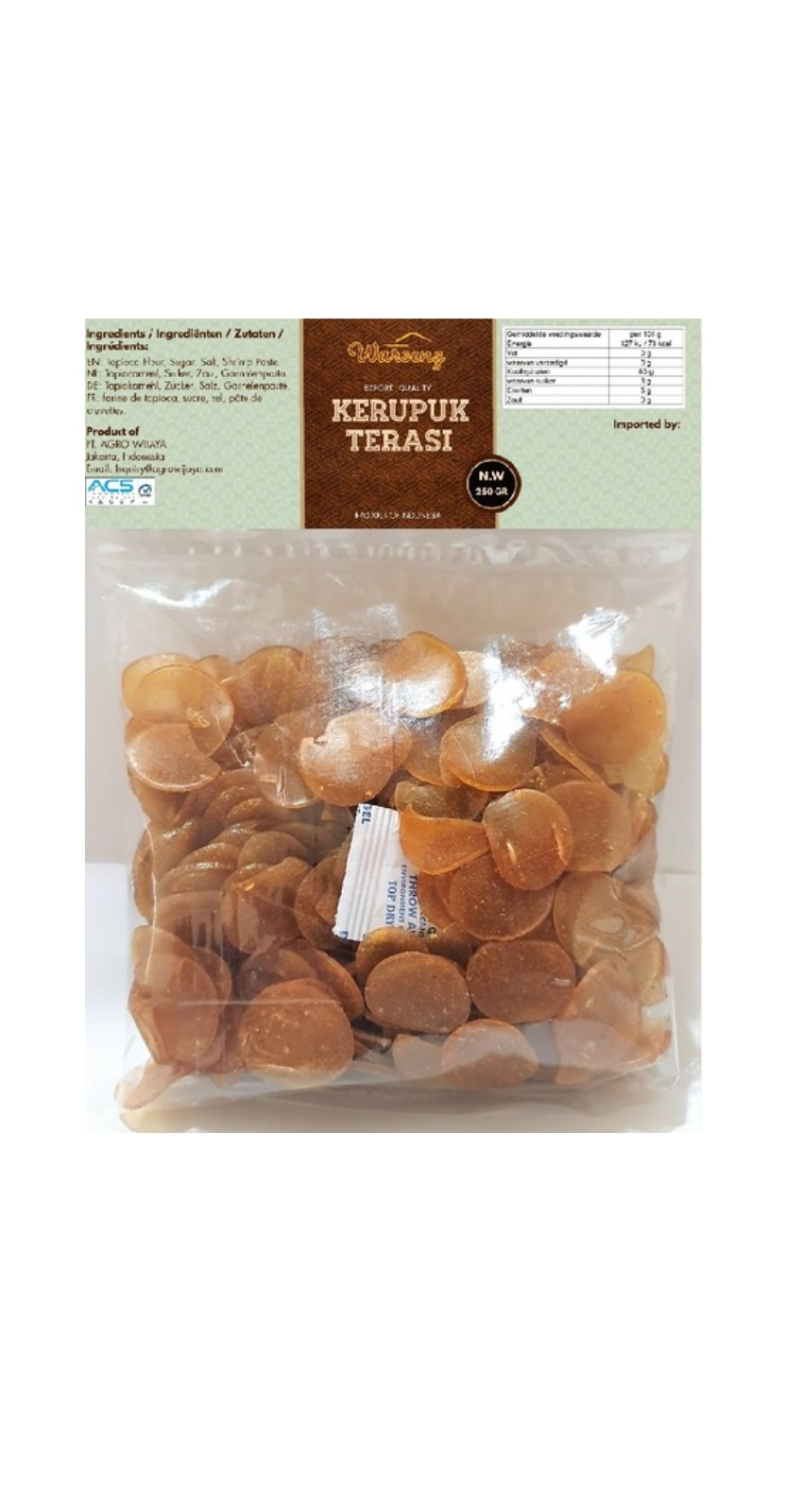 ワルン えびせんエビペースト味 250G