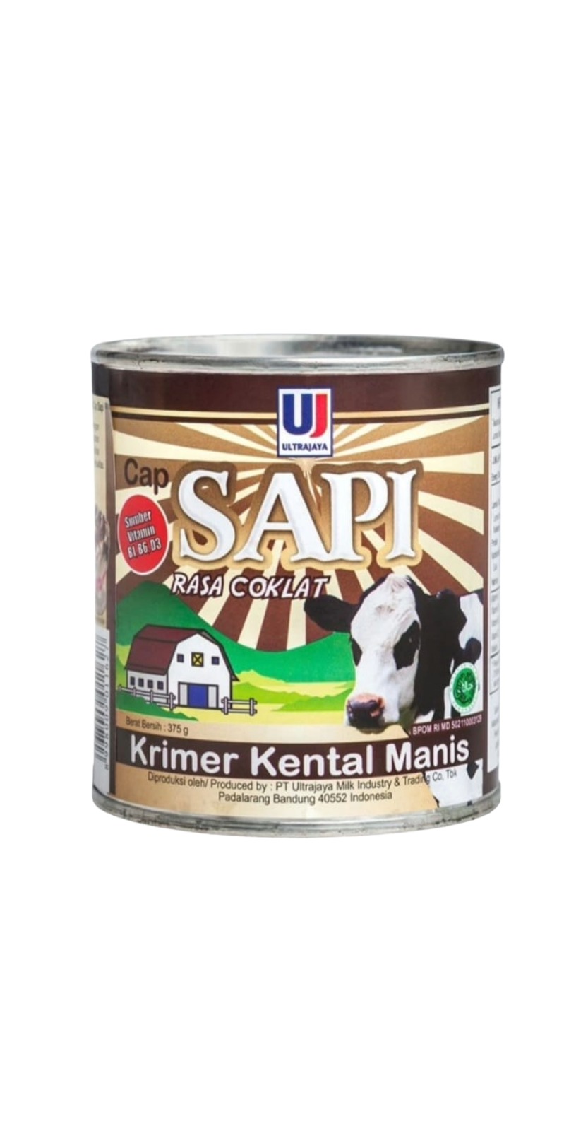 ウルトラジャヤ サピ コンデンスミルク チョコレート 375G