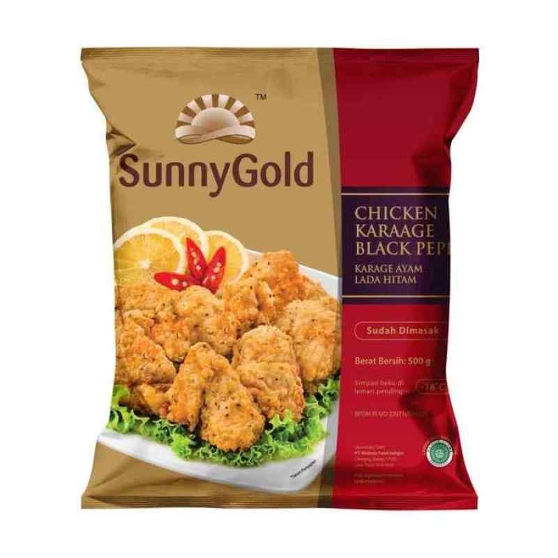 サニーゴールド 冷凍チキン唐揚げ 黒コショウ味 500G