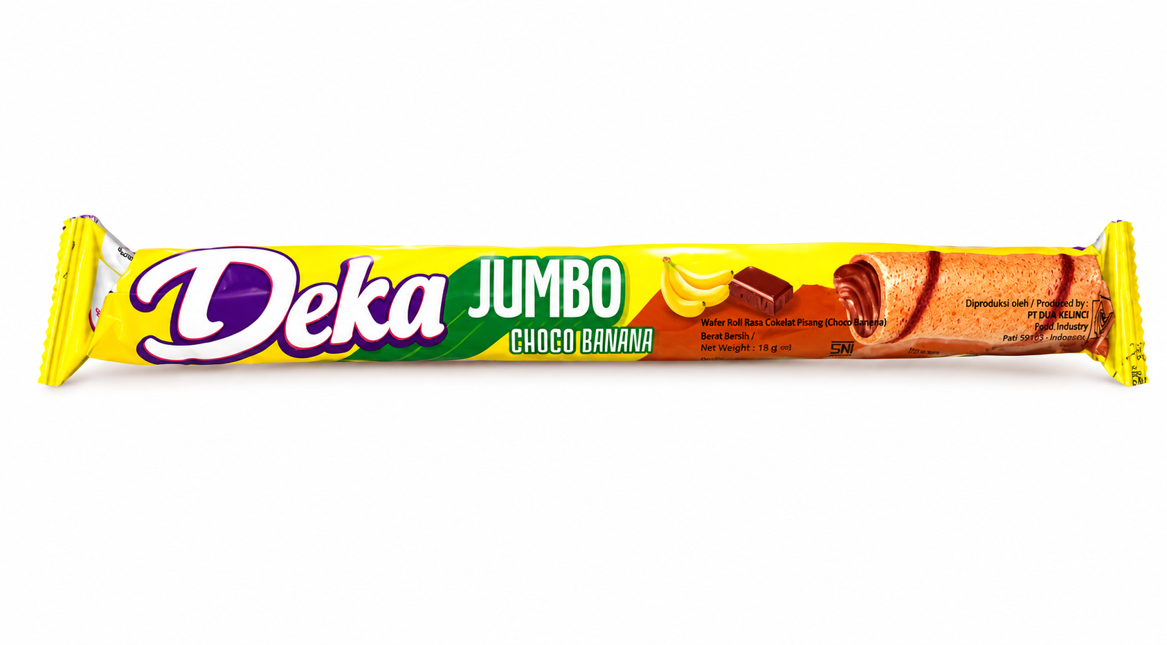 デカ  ワッフルロール ジャンボ チョコバナナ 14G