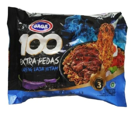 ガガ100 黒コショウ激辛焼きそば 85G 40袋